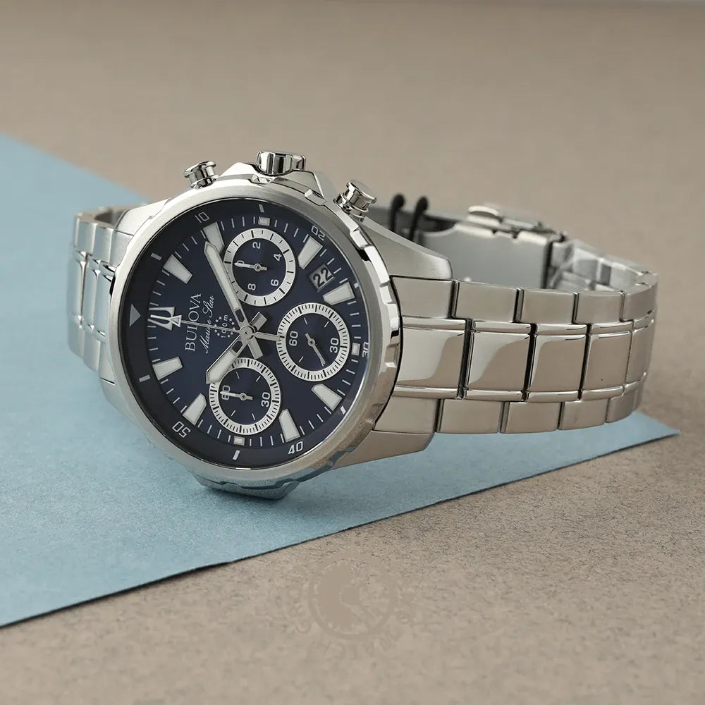 Reloj Hombre Bulova Marine Star 96B466 Plateado