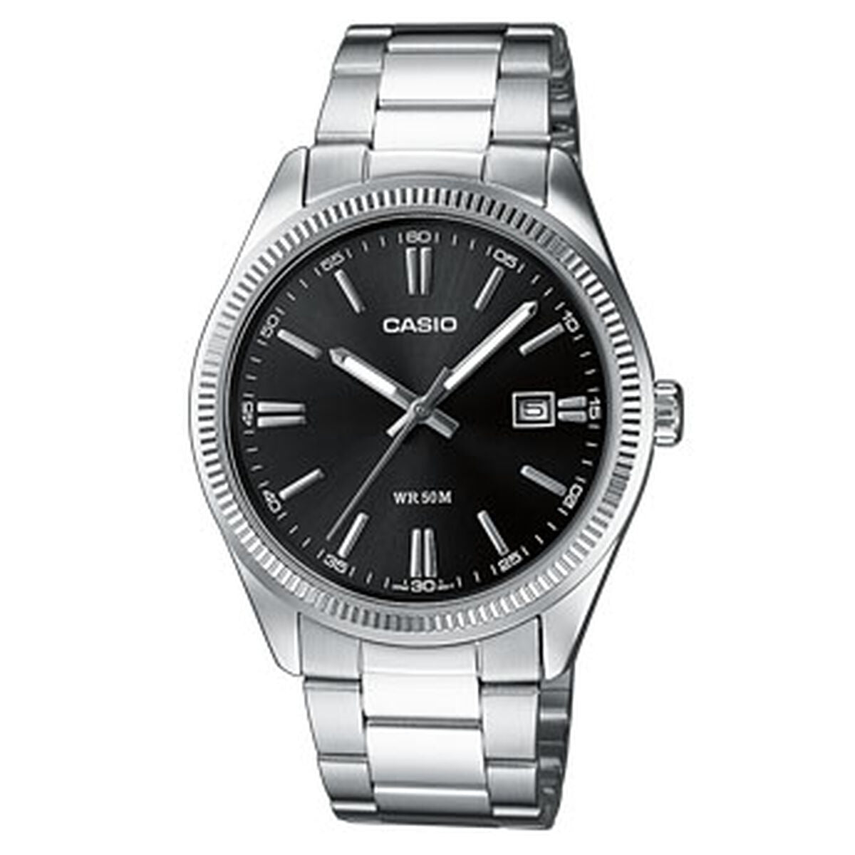 Reloj Hombre Casio DATE Plateado